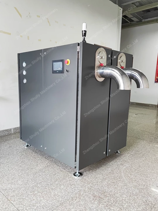 带两个出口的干冰颗粒机