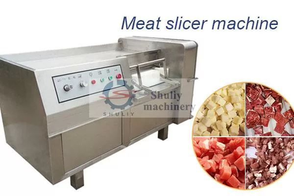 Meat dicing machine