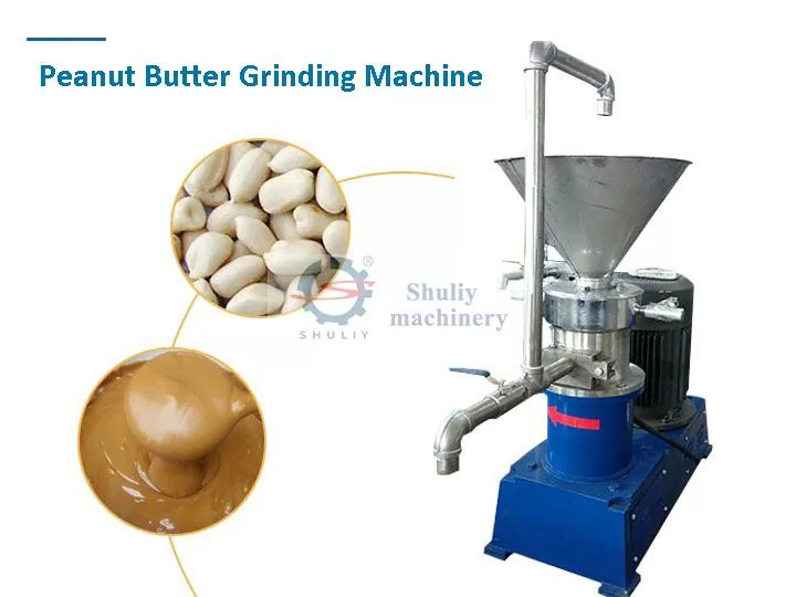 Peanut butter grinding machine