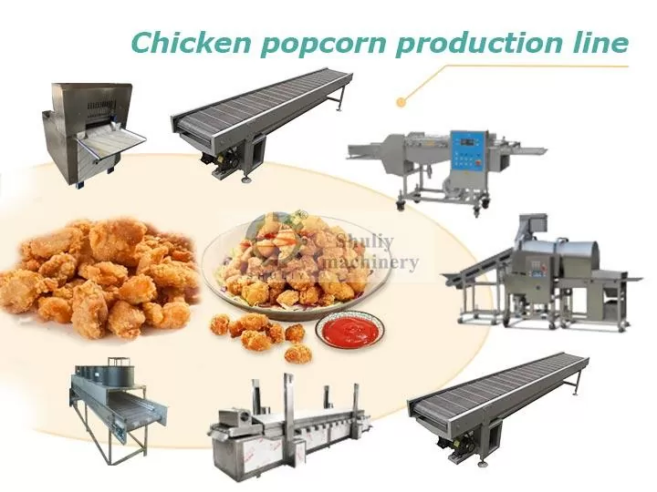 Chicken popcorn production line