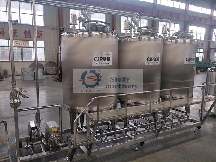 CIP boru makinesi temizleme sistemi