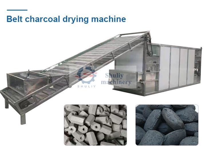 Continuous charcoal dryer