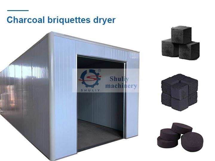 Charcoal briquettes dryer machine
