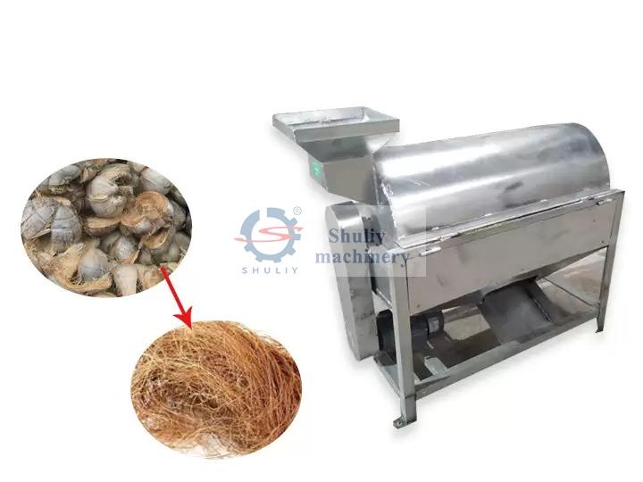 Coconut fiber extraction machine