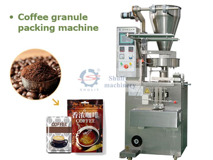 Coffee granule packing machine