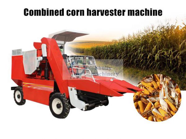 combine corn harvester machine