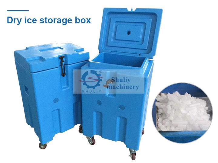 Dry ice storage box