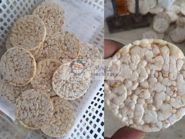 final product made by rice cake machine