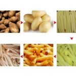 frozen french fries process step