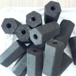 hexagonal charcoal briquettes