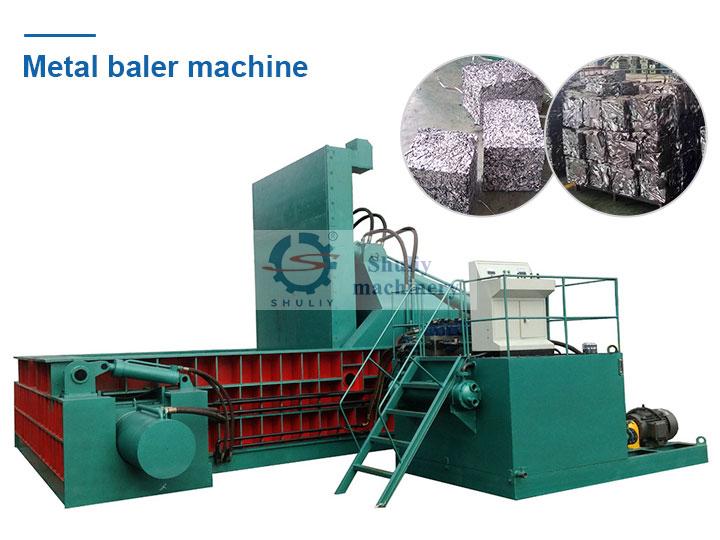 hydraulic metal baler machine