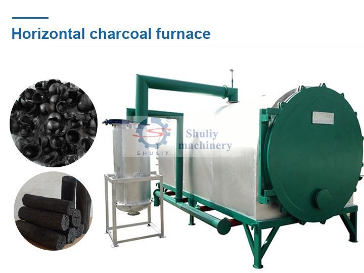 Log charcoal furnace