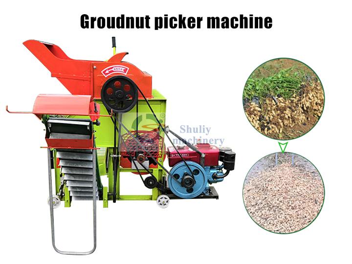 Combined peanut sheller machine