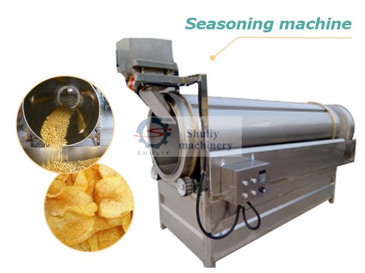Potato chips seasoning machine