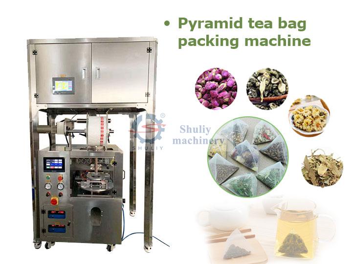 Pyramid tea packing machine