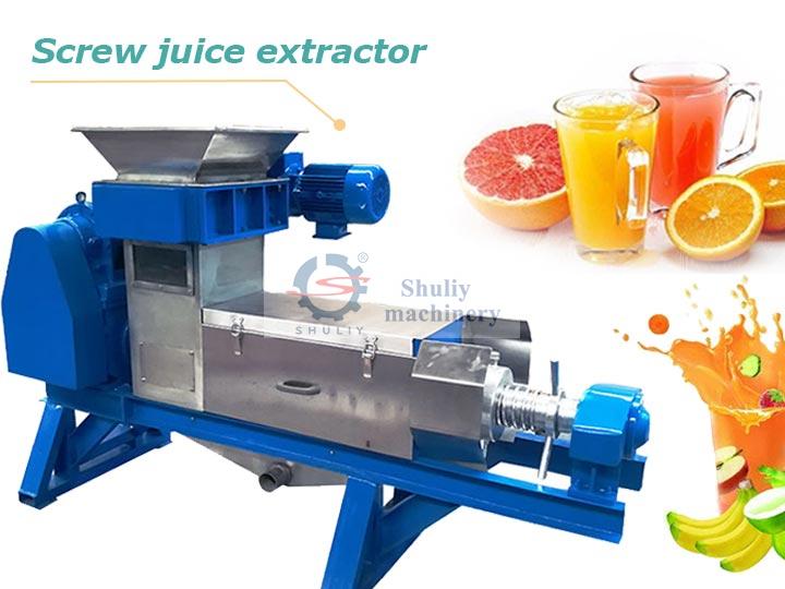 Screw juice extractor machine