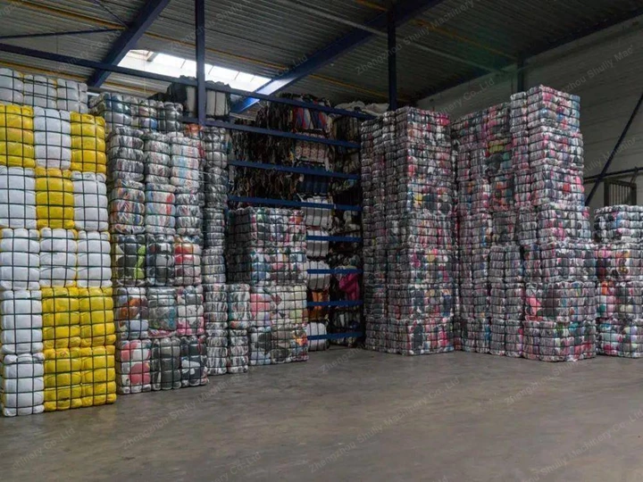 Balisage de déchets de tissu