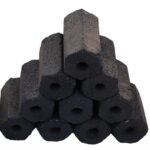 hexagonal charcoal briquettes