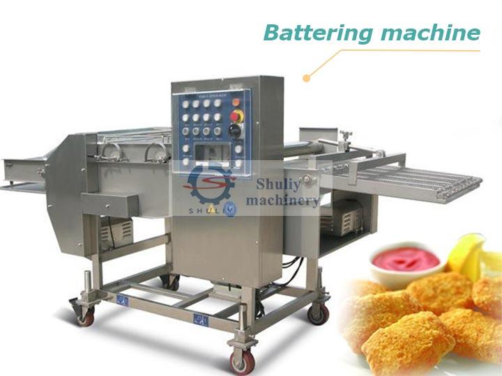 Tempura battering machine