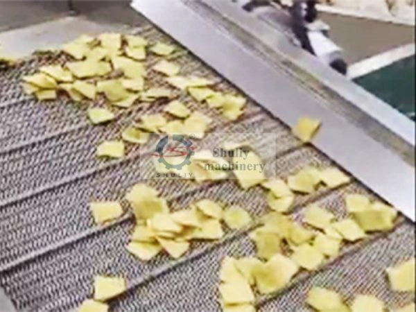 Fried rice crust production line