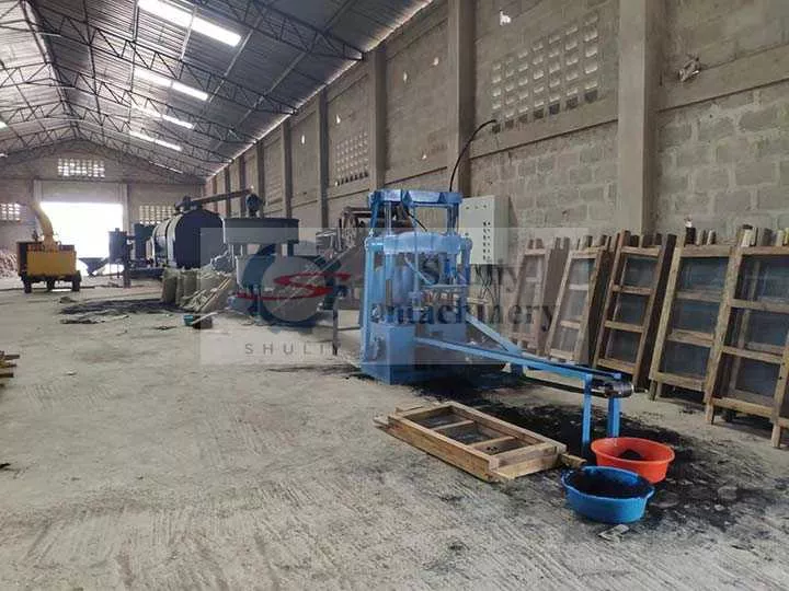 hexagonal charcoal production line hexagonal charcoal production line