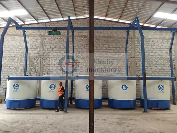To Guinea to install a 5-ton charcoal production line