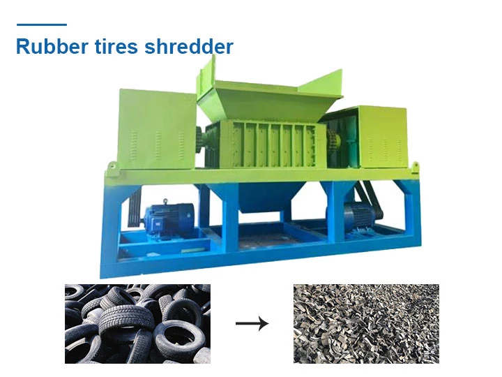 rubber tire shredder machine