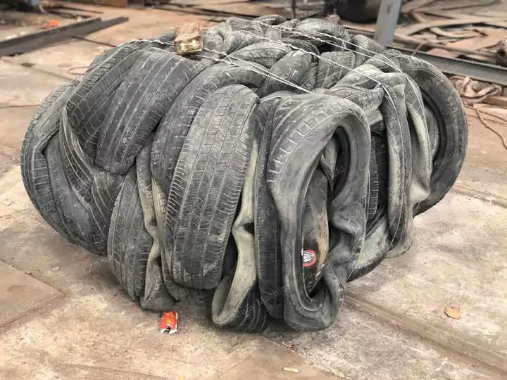 baled waste tires