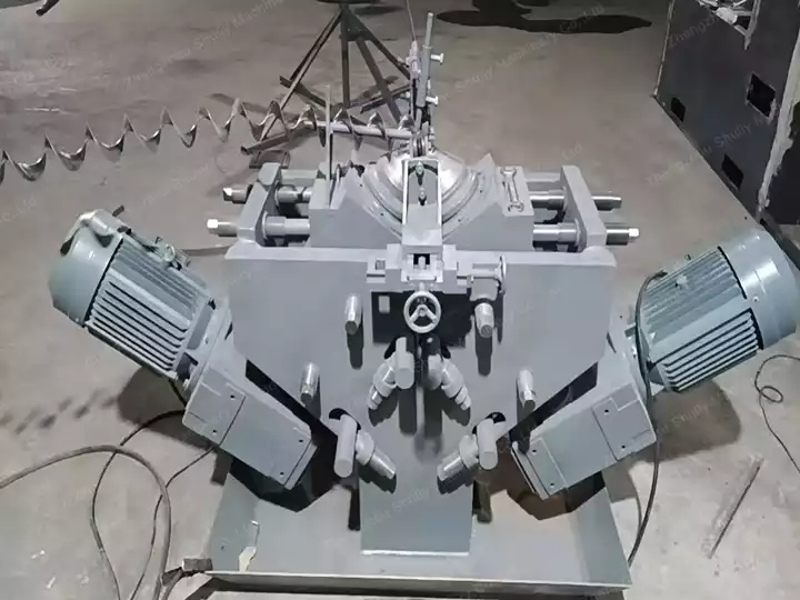 continuous screw flight making machine
