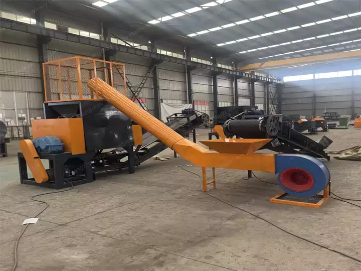 whole set of metal cans recycling machines